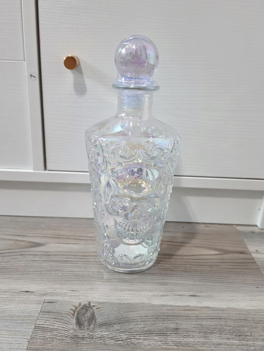 Target Bullseye Playground Halloween 2026 Iridescent Skull Glass Decanter